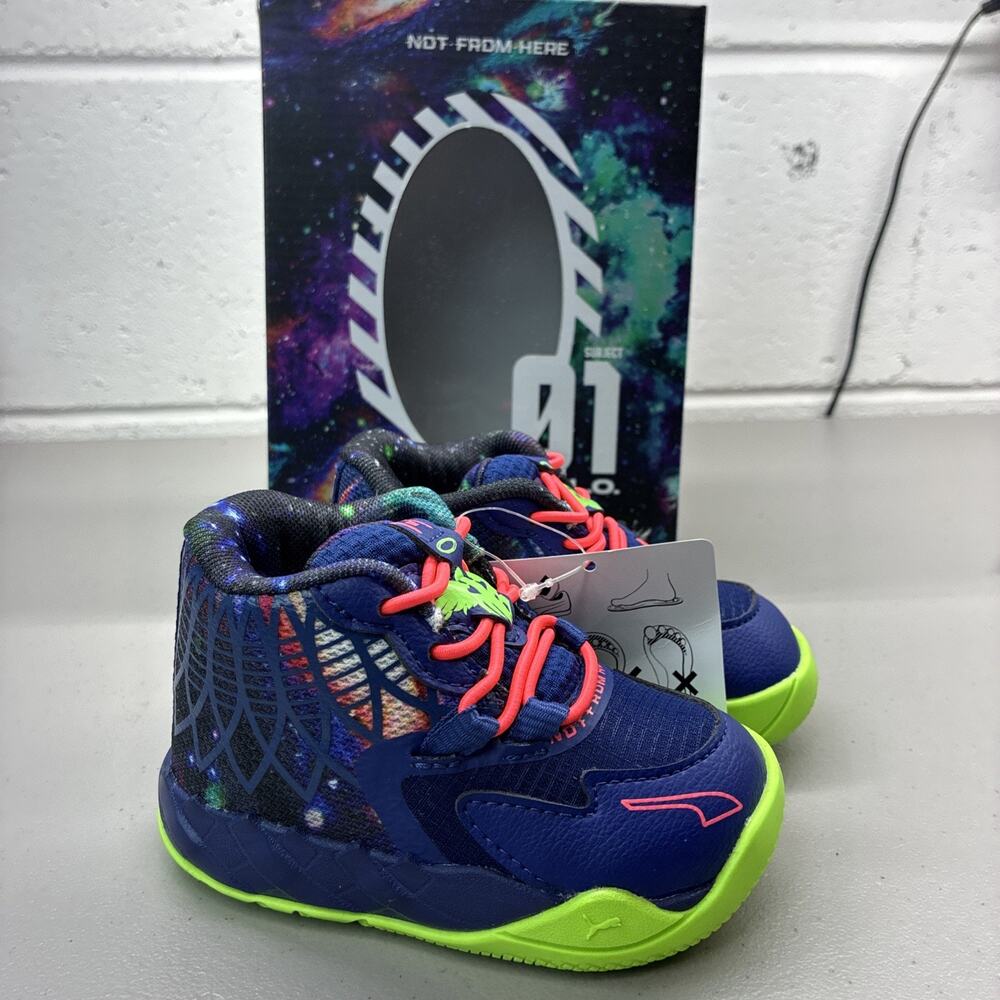Puma MB.01 Infant Sneakers 'Galaxy' Elektro Blue 385730-07 Infant Size 5C New